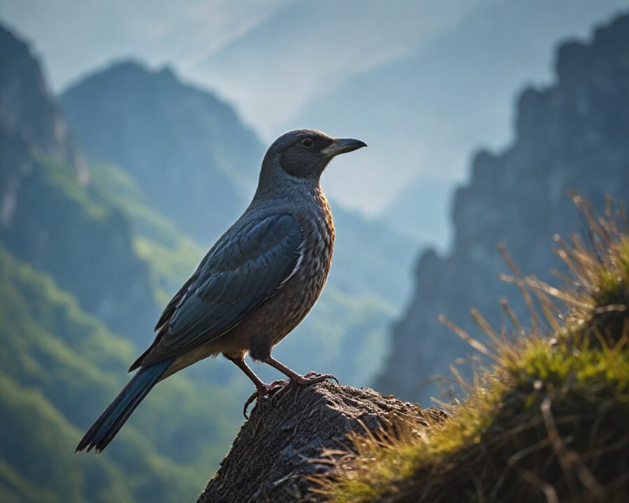 pássaros que vivem em montanhas: espécies e adaptações