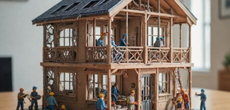 Processos de acabamento e instalação elétrica e hidráulica em casas 3D