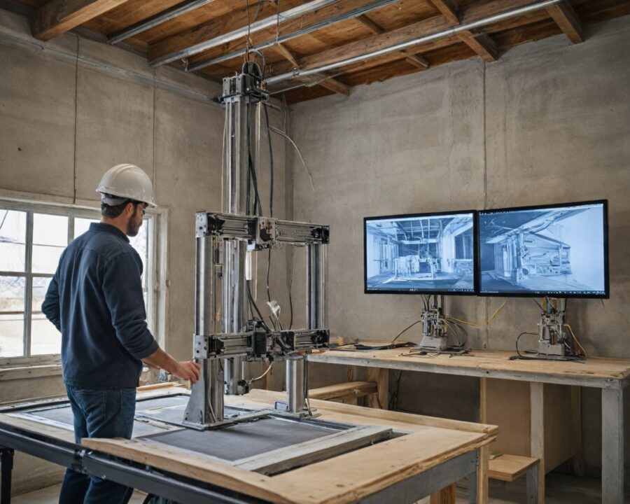 Como funciona a impressão 3D de casas com concreto reforçado