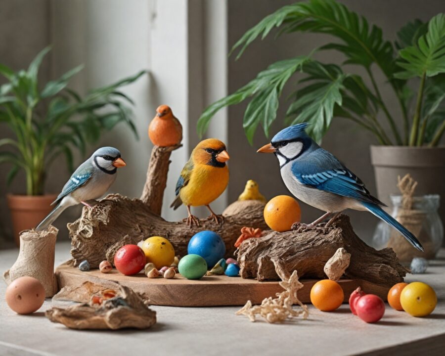 Como fazer enriquecimento sensorial para aves de cativeiro