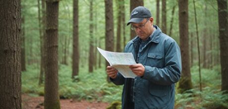 Como usar mapas topográficos para localizar aves