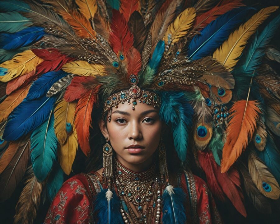 O uso de penas de aves em vestimentas cerimoniais: tradição e significado