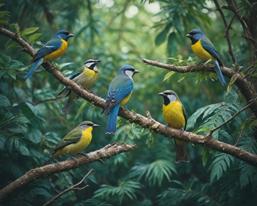 Tipos de passeriformes encontrados na América do Sul