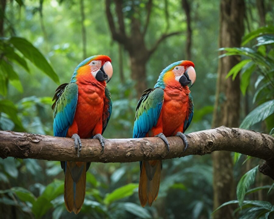 Principais espécies de papagaios amazônicos e suas características