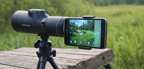 Tipos de adaptadores para digiscoping em smartphones
