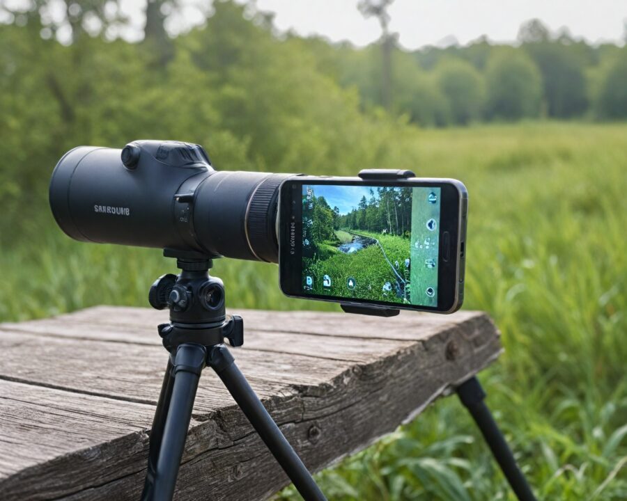 Tipos de adaptadores para digiscoping em smartphones