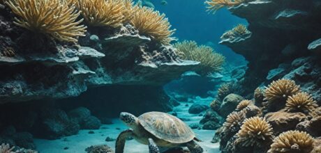 A Vida Selvagem Aquática: Peixes, Tartarugas e Mamíferos Marinhos em Seus Habitats Naturais