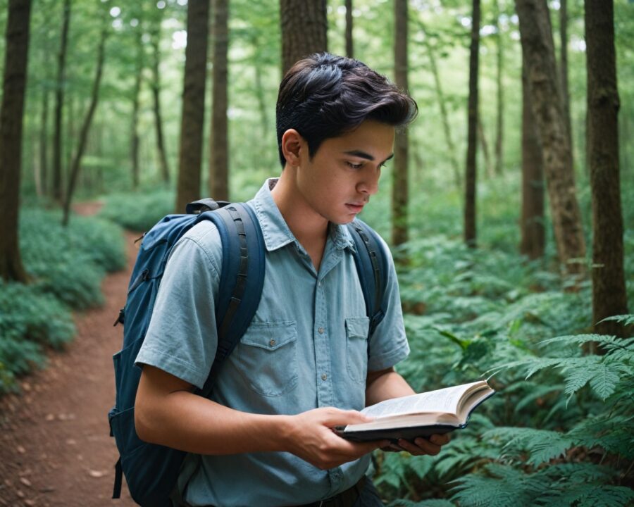 Como usar guias de campo para explorar a natureza