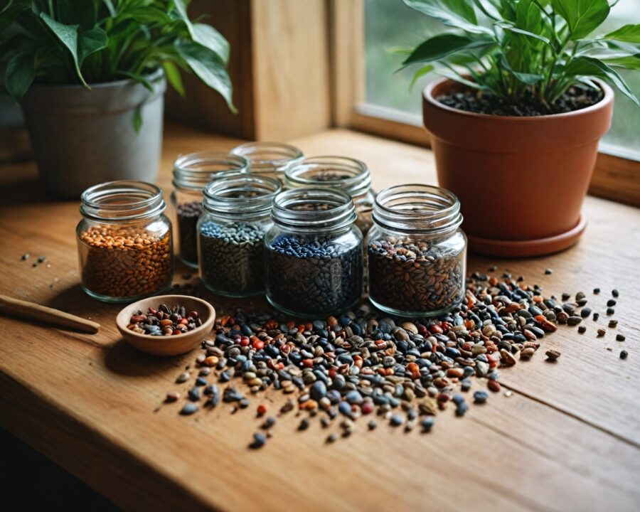 Como preparar mistura de sementes para pássaros e plantas