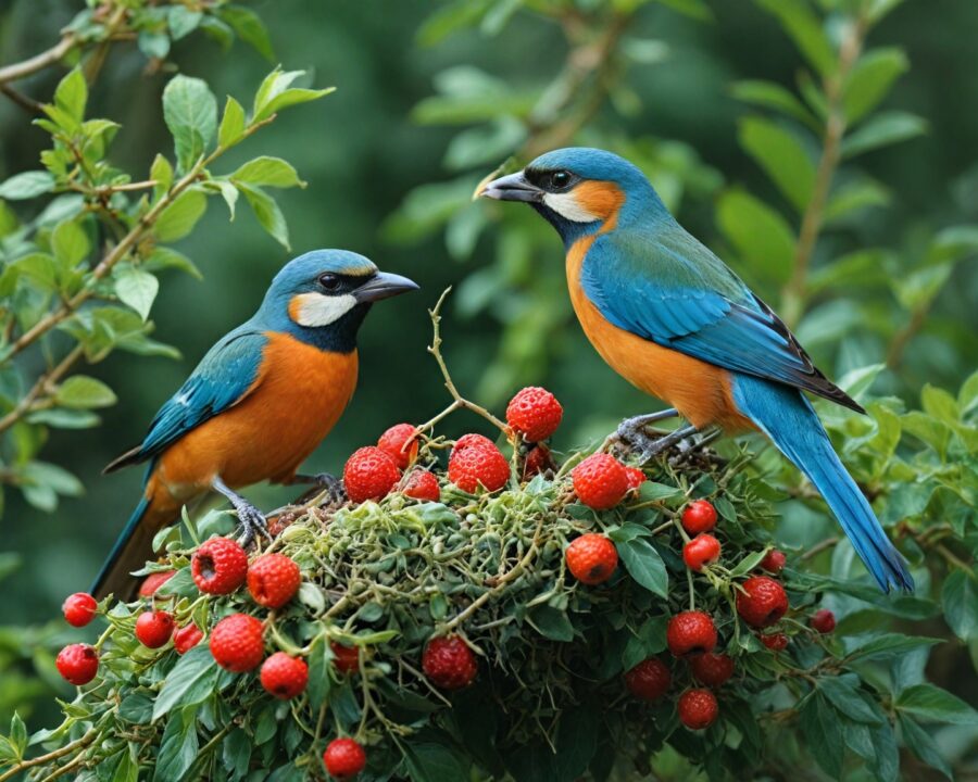 O que pássaros comem na natureza e como isso os ajuda