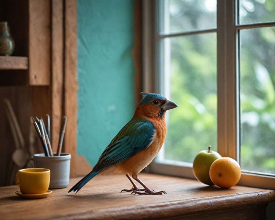 Como implementar enriquecimento ambiental para aves em casa