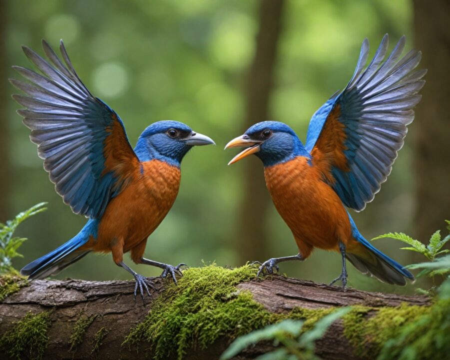 Como as aves escolhem parceiros na natureza