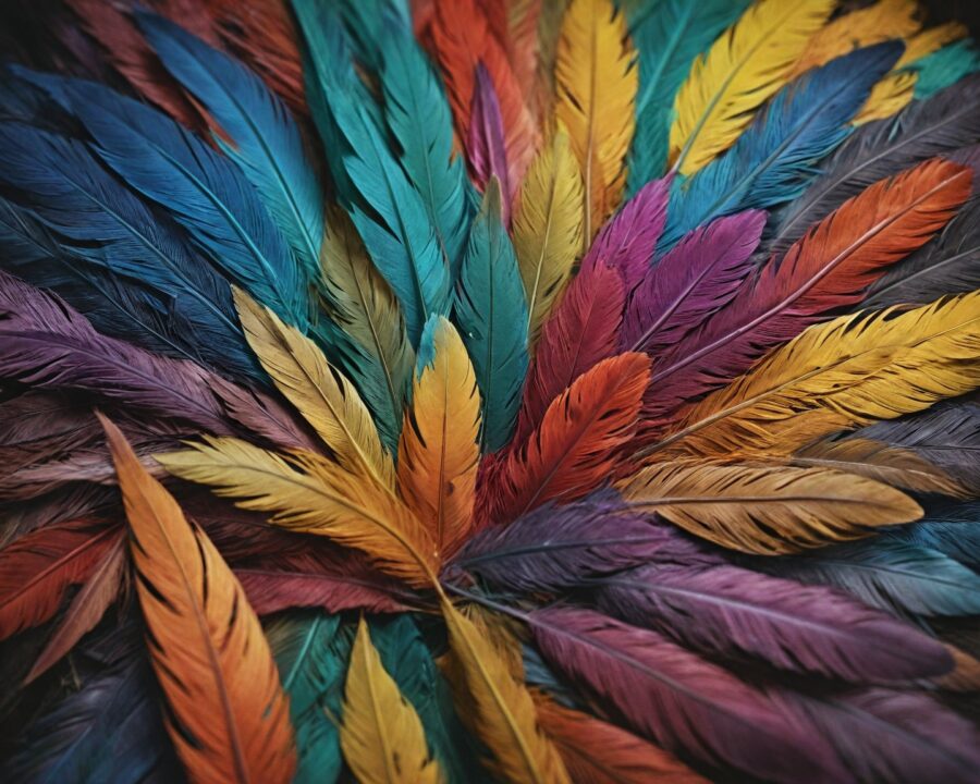 O significado das cores nas penas e suas mensagens