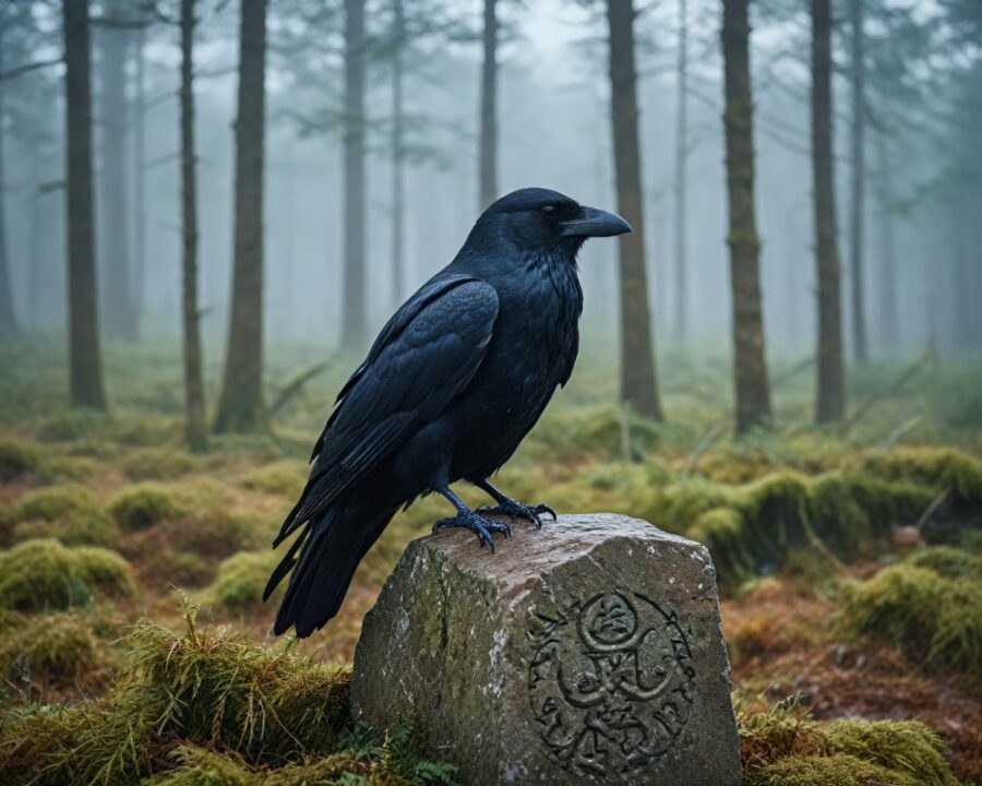 O papel do corvo na mitologia nórdica e seus significados