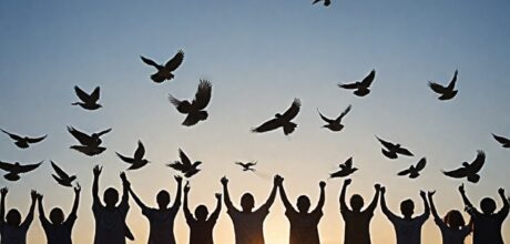 Aves como símbolos de liberdade em movimentos sociais