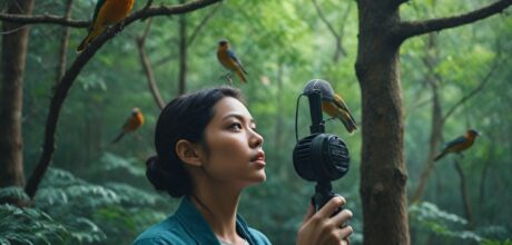 Como utilizar gravadores parabólicos para sons de aves